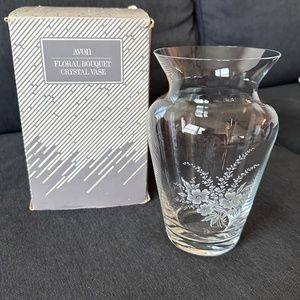 Floral Bouquet Crystal Vase